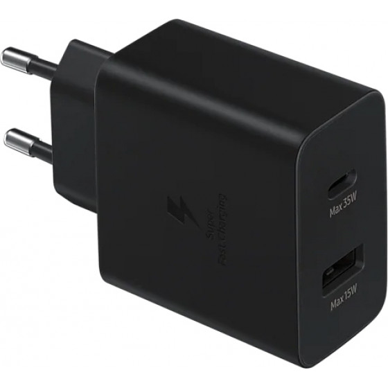Samsung ��������� ������ USB & Type-C 35W 3A ������ - (EP-TA220NBEGEU)