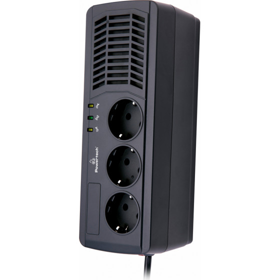 Powertech �������������� �������� 1000VA/500W 3x schuko - (PT-AVR1000I)