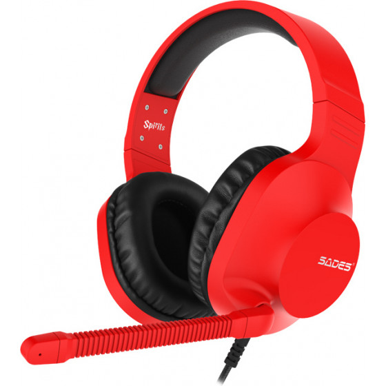 Sades Gaming Headset Spirits SA-721 multiplatform 3.5mm ������� - (SA-721-RD)