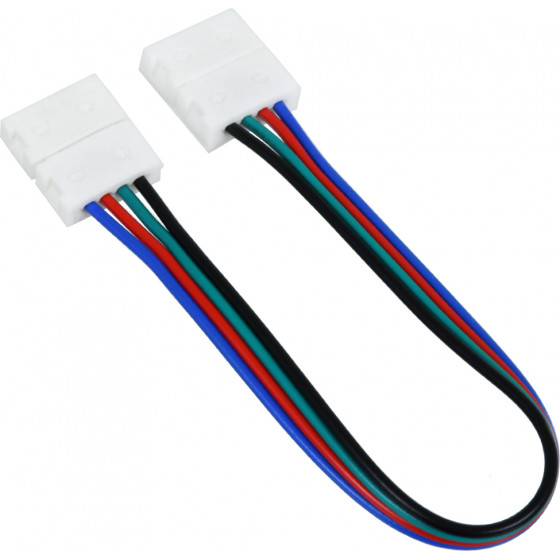 GloboStar ������ Connector �� 15cm ������� ��� ������� LED RGB 7.2 & 14.4W - 10mm - (70733)