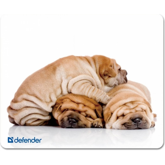 Defender Mousepad Silk 230X190X1.6mm (PUPPIES) - (50706-04)