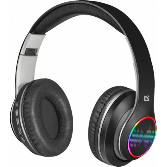 Defender Wireless Stereo Headset Bluetooth Headphones Freemotion B545 LED black - (63545)