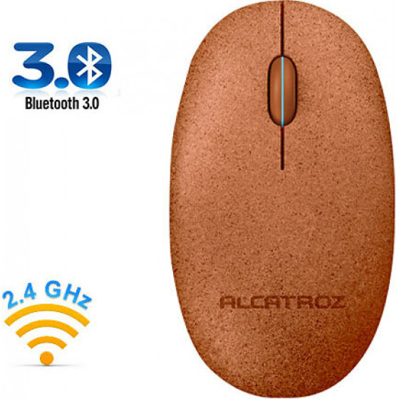 ALCATROZ BLUETOOTH 3.0/WIRELESS 2.4G MOUSE PEBBLE AIR VOLCANIC - (PAV)