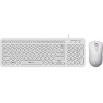 ALCATROZ WIRED MOUSE AND KEYBOARD JELLYBEAN U2000 W.WHITE - (U2000WW)