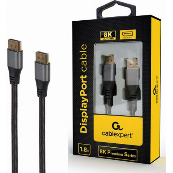 Cablexpert Displayport Cable 8k Premium Series 1.8m Retail Pack - (CC-DP8K-6)