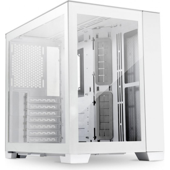 Lian Li PC-O11 Dynamic MINI Snow White - ATX / M-ATX / mini-ITX Steel Midi Tower Case Tempered Glass - (G99.O11DMI-S.00)