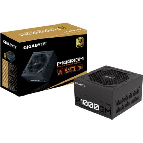 GIGABYTE 1000W APFC 80+ GOLD FULL MODULAR - (GP-P1000GM)