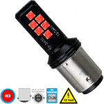 GloboStar ����� ����������� 1157 - BAY15D - P21/5W 2nd Generation Can-Bus Series LED 12 SMD 3030 8W 960lm 360� DC 12V IP20 ������� - (81249)