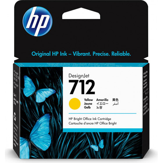 HP ������ Inkjet No.712 Yellow - (3ED69A)