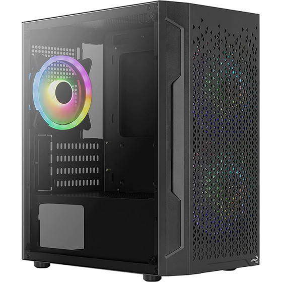 Aerocool Trinity v2 (includes: 14cm FRGB fan x 2, 12cm FRGB fan x 1) Mini Tower Case - (ACCS-PV32033.11)