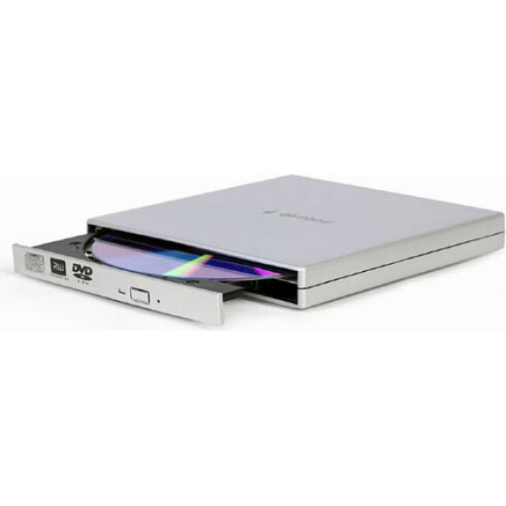 GEMBIRD EXTERNAL USB DVD DRIVE SILVER - (DVD-USB-02-SV)