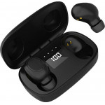 Lamtech Tws Earbuds V5.0 With Led Screen Black - (LAM023138)