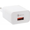 LAMTECH QUICK CHARGER USB3.0 18W WITH TYPE-C CABLE 1M WHITE - (LAM021998)