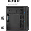Aerocool PC mini tower CS-107-A 197.5x353x340.6mm 3x FRGB fan ����� - (CS-107-A-BK-V2)