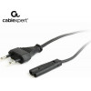 CABLEXPERT POWER CORD EU INPUT 2PIN PLUG BLACK 1,8M - (PC-184/2)