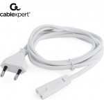 CABLEXPERT POWER CORD EU INPUT 2PIN PLUG WHITE 1,8M - (PC-184/2-W)