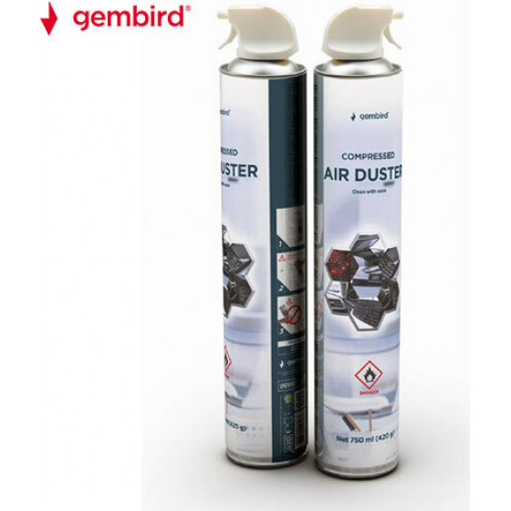 GEMBIRD COMPRESSED AIR DUSTER FLAMMABLE 750ML - (CK-CAD-FL750-01)
