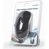 GEMBIRD SILENT WIRELESS OPTICAL MOUSE BLACK TYPE-C RECEIVER - (MUSW-4BSC-01)