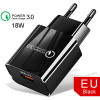 LAMTECH QUICK CHARGER USB3.0 18W BLACK - (LAM021943)