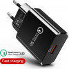 LAMTECH QUICK CHARGER USB3.0 18W BLACK - (LAM021943)