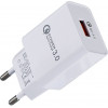 LAMTECH QUICK CHARGER USB3.0 18W WHITE - (LAM021950)