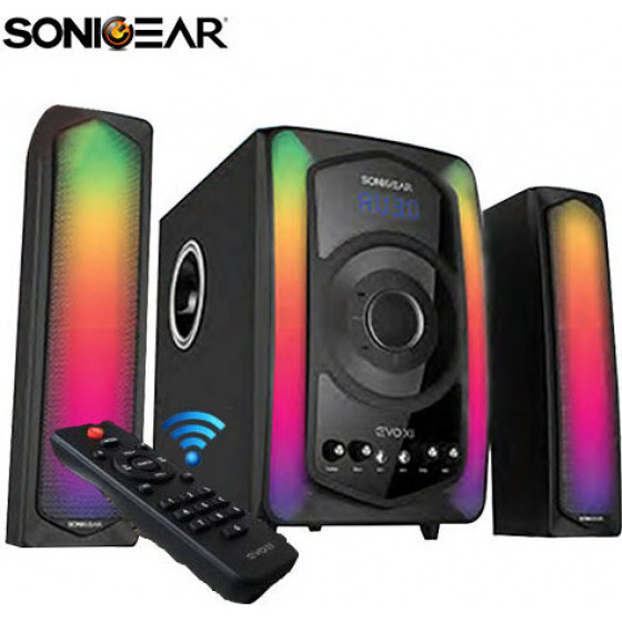 SONIC GEAR BLUETOOTH 2,1 SPEAKER WITH REMOTE CONTROL EVO 11 - (EVO11)