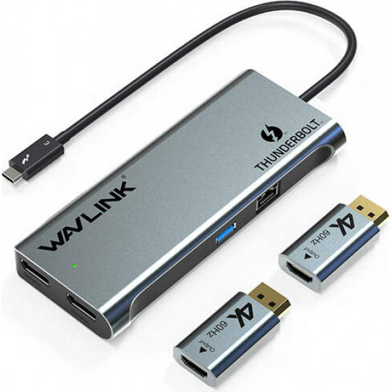 WAVLINK THUNDERBOLT 3 SINGLE 5K DUAL 4K MINI DOCKING STATION - (WL-UTD05)