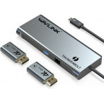 WAVLINK THUNDERBOLT 3 SINGLE 5K DUAL 4K MINI DOCKING STATION - (WL-UTD05H)