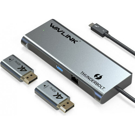 WAVLINK THUNDERBOLT 3 SINGLE 5K DUAL 4K MINI DOCKING STATION - (WL-UTD05H)