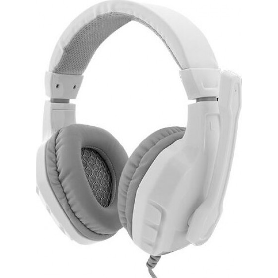 WHITE SHARK HEADSET GH-1641 PANTHER WHITE/SILVER - (GHS-1641W)