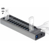 DeLock hub 13x USB �� ��������� USB 3.0 5Gbps LED ���� - (63738)