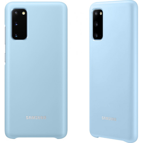 SAMSUNG ���� S20 G980 LED COVER SKY BLUE PACKING OR - (EF-KG980CLEGEU)