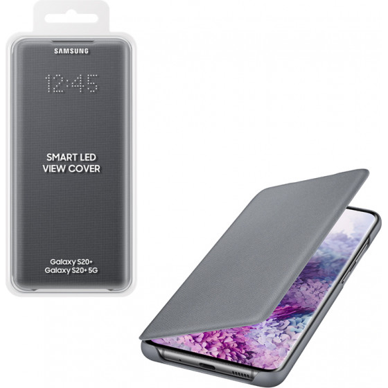 SAMSUNG ���� S20 PLUS G985 LED VIEW COVER GREY - (EF-NG985PJEGEU)