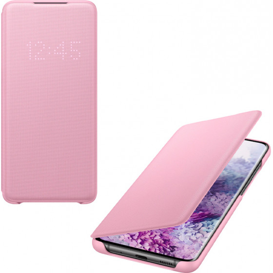 SAMSUNG ���� S20 PLUS G985 LED VIEW COVER PINK - (EF-NG985PPEGEU)