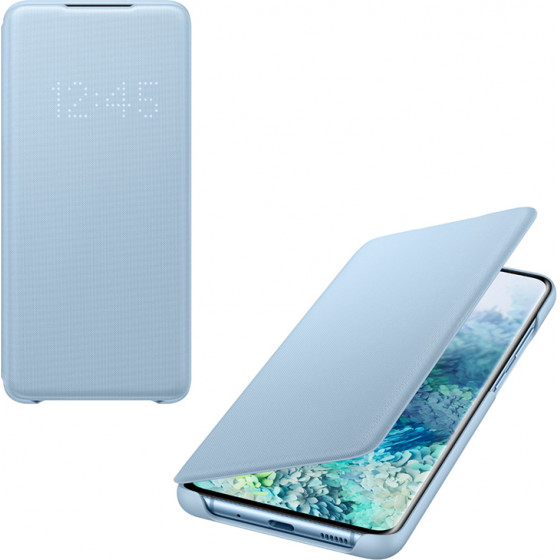 SAMSUNG ���� S20 PLUS G985 LED VIEW COVER SKY BLUE - (EF-NG985PLEGEU)