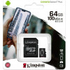 Kingston Micro Secure Digital 64GB microSDXC Canvas Select Plus 80R CL10 UHS-I Card + SD Adapter - (SDCS2/64GB)
