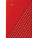 Western Digital My Passport 2TB External USB 3.2 Gen 1 Portable Hard Drive (Red) - (WDBYVG0020BRD)