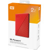 Western Digital My Passport 2TB External USB 3.2 Gen 1 Portable Hard Drive (Red) - (WDBYVG0020BRD)