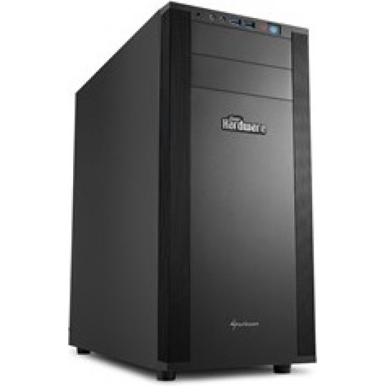 Sharkoon Pc Chassis M25 Silent Pcgh, Midi Tower Atx, Black, W/o Psu, 1x14cm Front Fan, 1x12CM REAR Fan, 2YW. - (M25 SILENT PCGH EDITION)