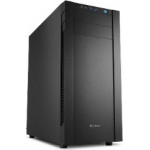 Sharkoon Pc Chassis Midi Tower Atx, Black, W/o Psu, 1x12cm Front Fan, 1x12cm Rear Fan, 2YW. - (S25-V)