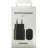 SAMSUNG WALL CHARGER USB-C 25W BLACK BLISTER - (EP-TA800NBEGEU)