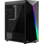 Aerocool PC case mid tower SHARD-G 194x444x423.5mm 4x RGB fan ����� - (SHARD-G-BK-V2)