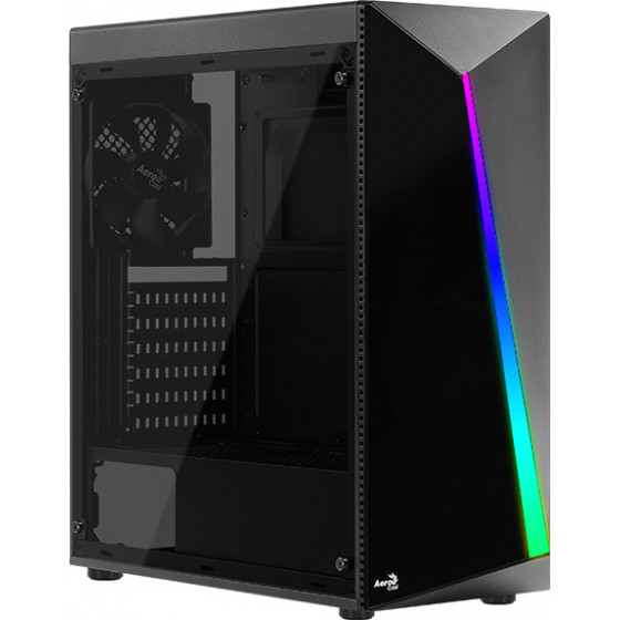 Aerocool PC case mid tower SHARD-G 194x444x423.5mm 4x RGB fan ����� - (SHARD-G-BK-V2)
