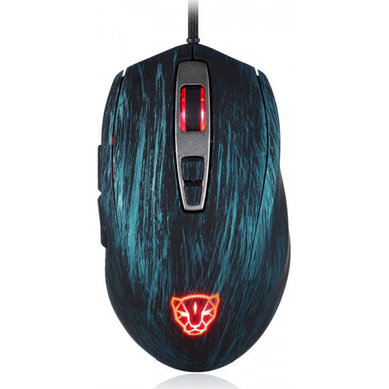 Motospeed V60 Wired gaming mouse blue color - (MT00098)