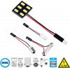 GloboStar ����� ����������� LED PCB PLATE - T10 - W5W - BA9S - T4W - FESTOON - C5W 1st Generation Can-Bus Series LED 6 SMD 5630 2W 300lm 120� DC 12V IP20 ����� ����� 6000K - (81401)