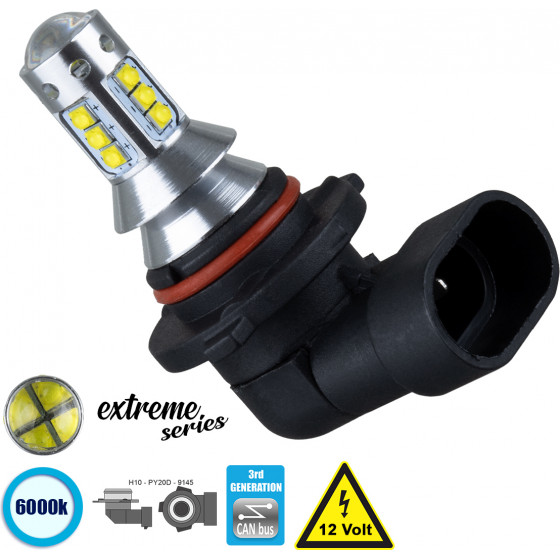 GloboStar ����� ����������� H10 3rd Generation Can-Bus Extreme Series LED 16 CREE XBD 15W 2115lm 360� DC 12V IP20 ����� ����� 6000K - (81439)