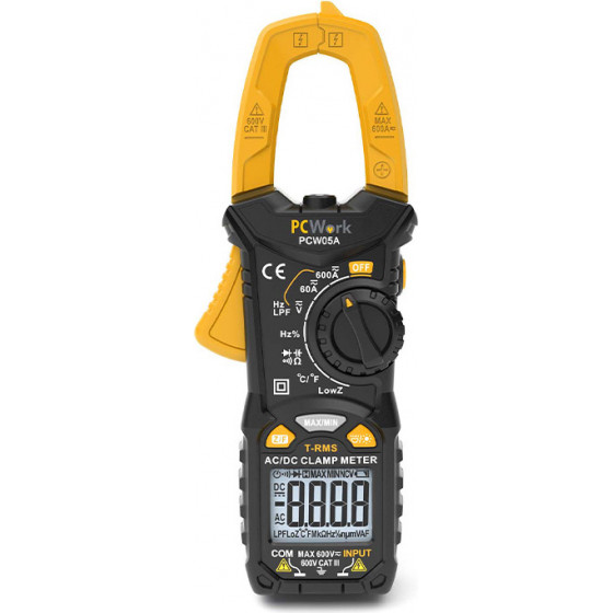 PCWork PCW05A True RMS Digital Clamp Meter