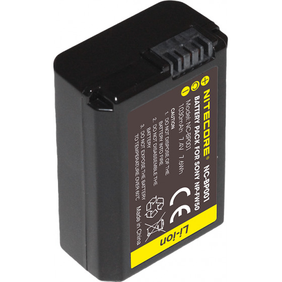 NiteCore �������� ��� SONY NP-FW50, 7.4V , 1030mAh, 7.6Wh