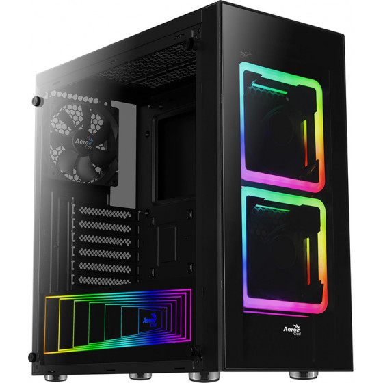 Aerocool Tor Midi Tower Black - (AEROPGSTOR-BG-RGB)