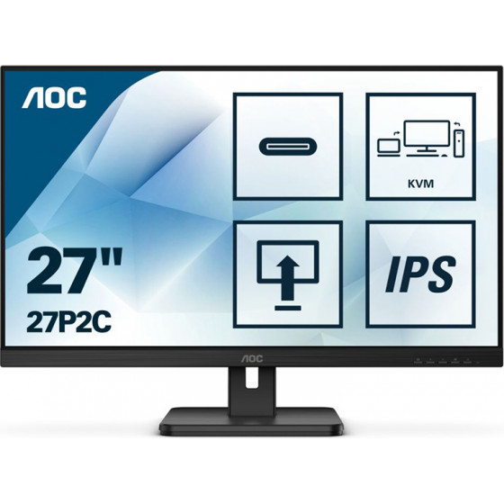 AOC Led Ergonomic Monitor 27 with speakers - (27P2C)